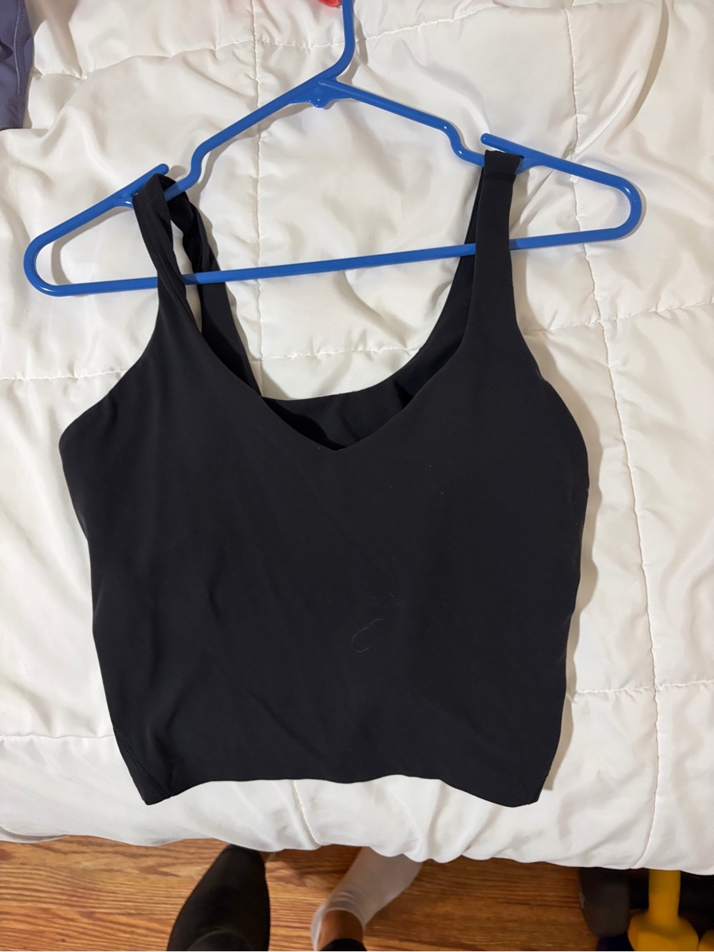 Lululemon align black cropped tank top